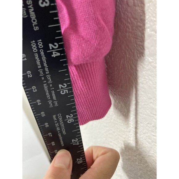 Barbie Hoodie Womens Large Zip Up Star Graphic Sweatshirt Hooded Jacket NWT pink - Picture 13 of 16